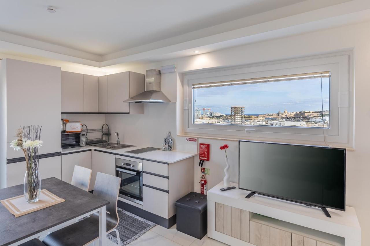 Terrace View-Stylish Two Bedrooms Fully Ac-Wifi Penthouse Мсида Екстериор снимка