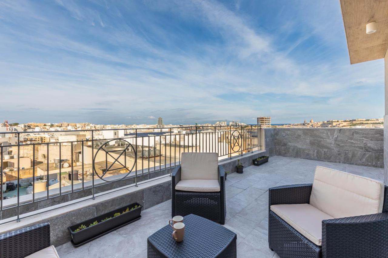 Terrace View-Stylish Two Bedrooms Fully Ac-Wifi Penthouse Мсида Екстериор снимка